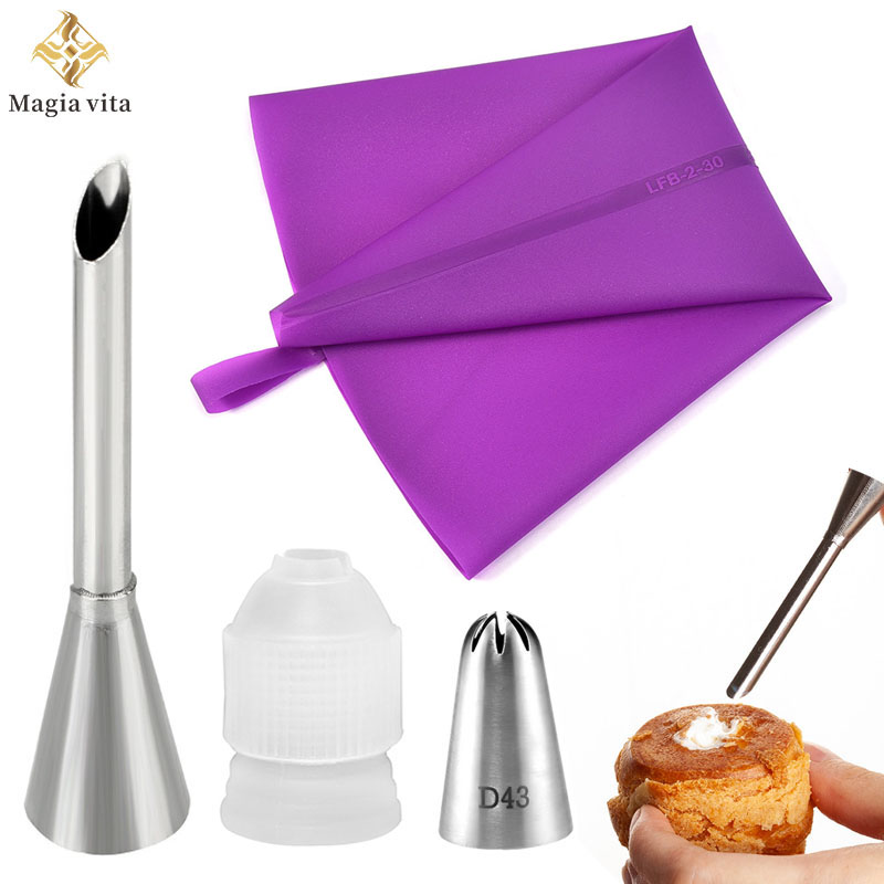 Piping Bag Disposable - Fai da te riutilizzabile Puff Cake