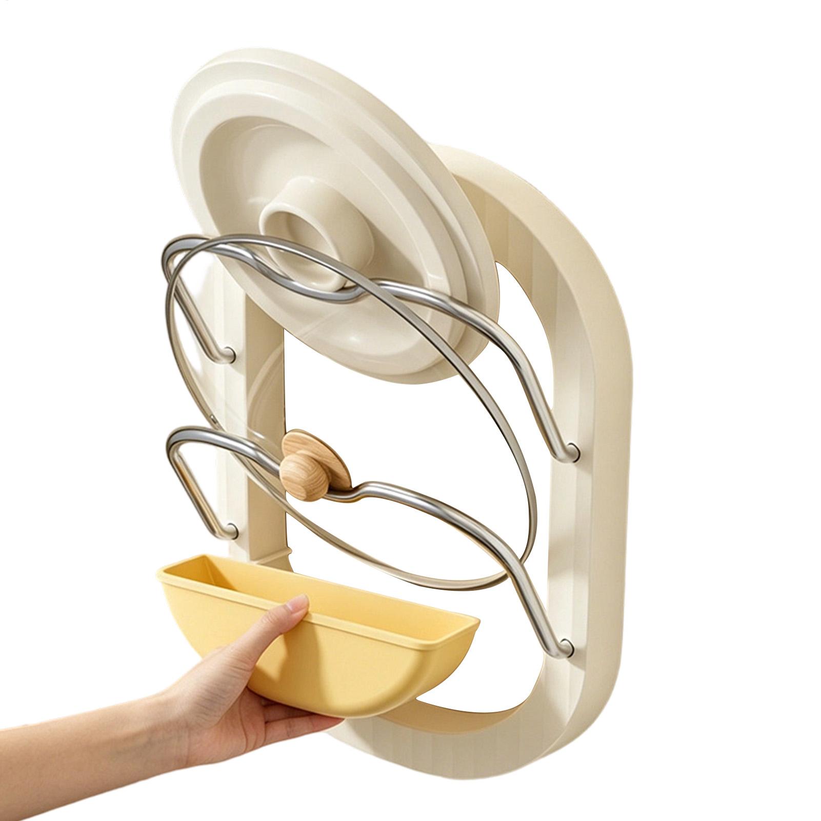 Kitchen Baking Drawer - Portacoperchi a 2 livelli da parete,