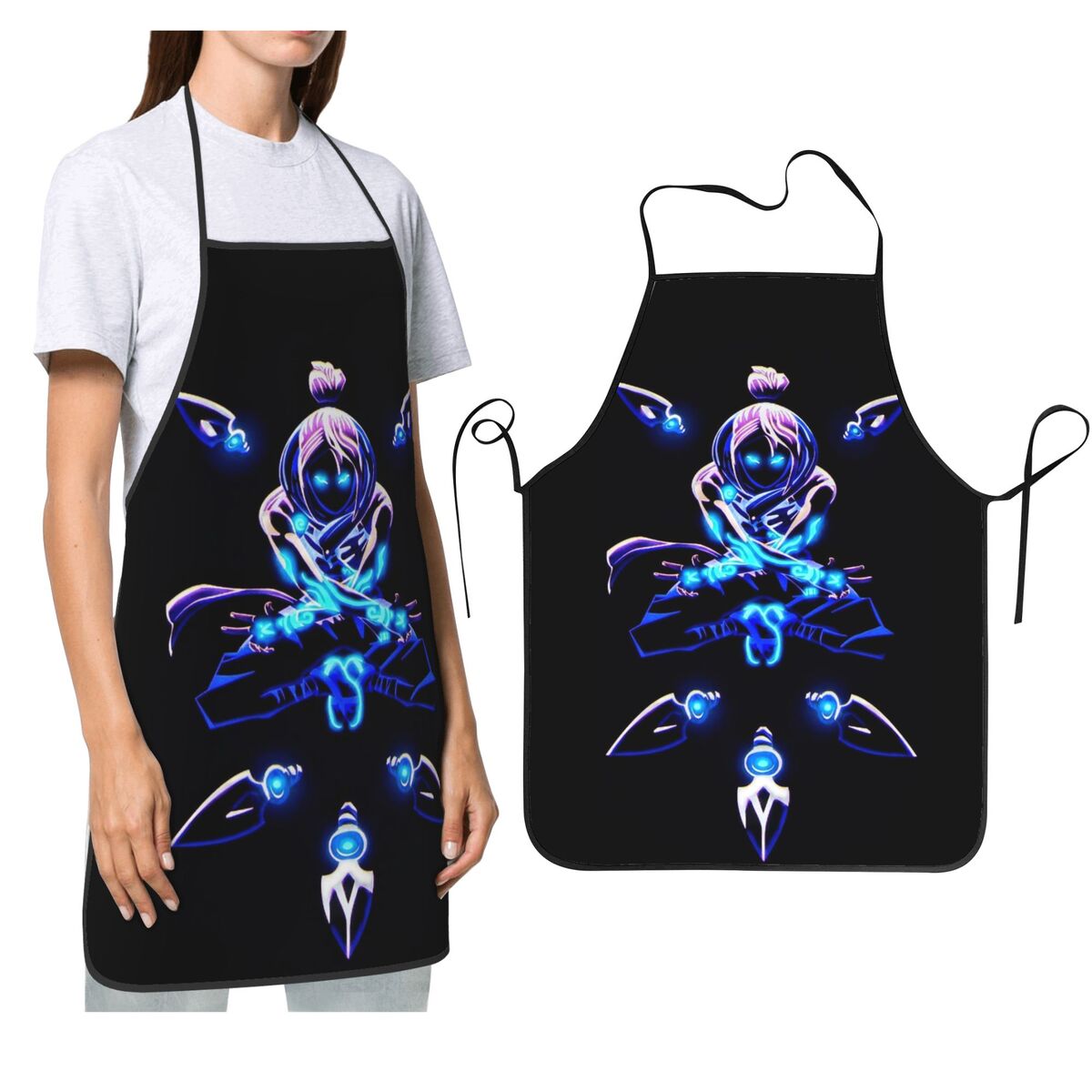 Kitchen Baking Game - Jett V-Valorant Giochi antisommossa Grembiuli Chef