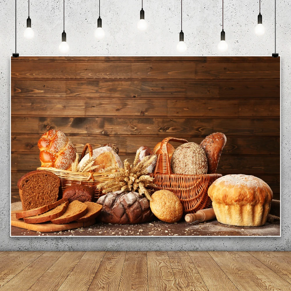 Kitchen Baking Background - Tavole di legno Sfondo Cottura del