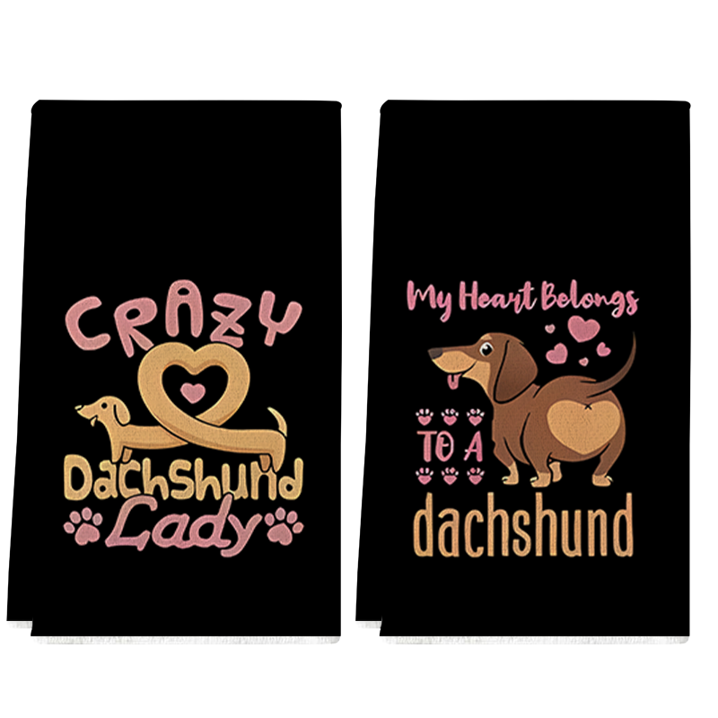 Kitchen Baking Background - 2 pezzi, asciugamani da cucina con