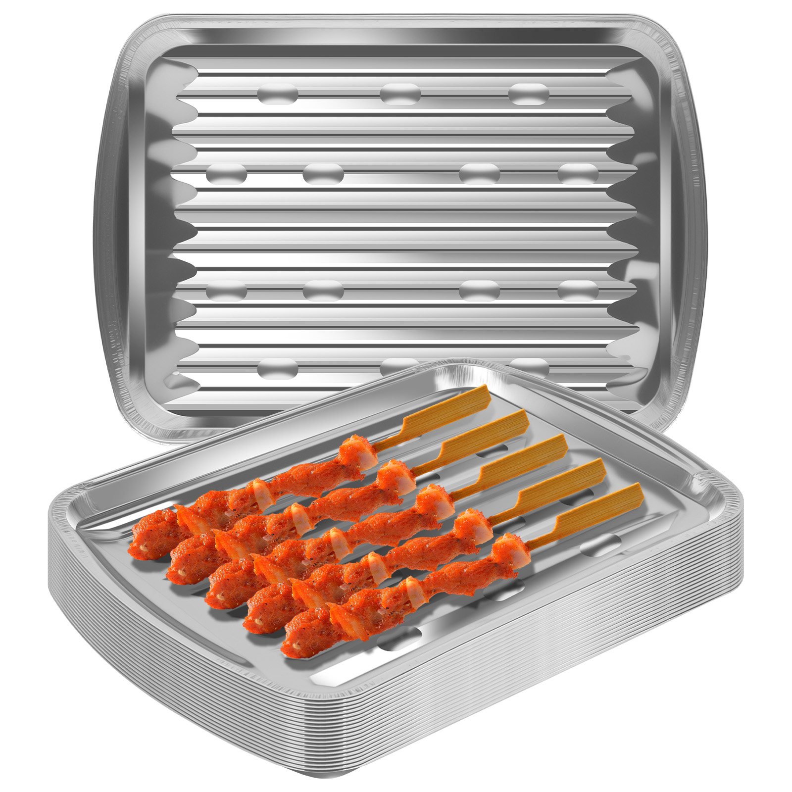 Kitchen Baking Trays - Vassoi in foglio di alluminio Teglie
