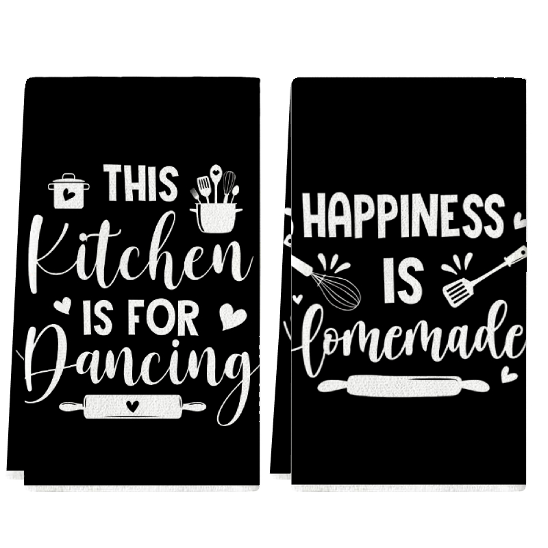 Kitchen Baking Background - 2 pezzi, strofinacci da cucina con