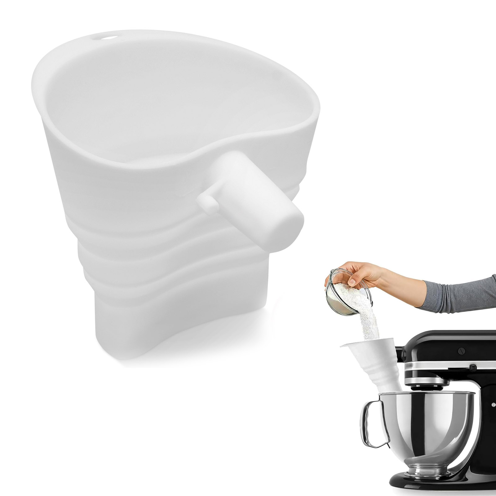 Kitchen Baking Aid - Imbuto per farina in silicone per