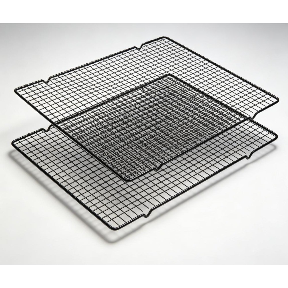 Kitchen Baking Set - Set di 2 Griglie Rettangolari Nere