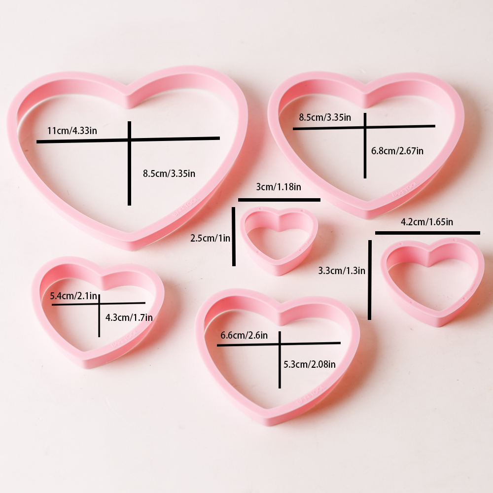 1 set/3 set rosa cuore stella  - Kitchen Baking Set recensione e prezzo