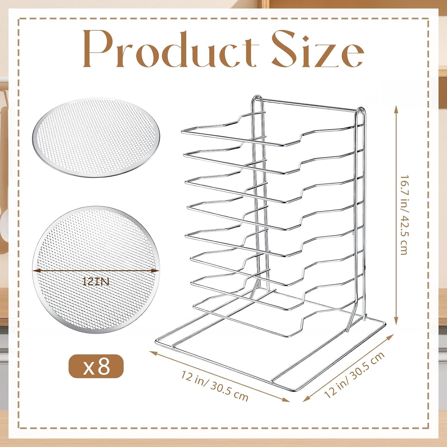 Supporto per pizza a 8 livelli - Kitchen Baking Set recensione e prezzo