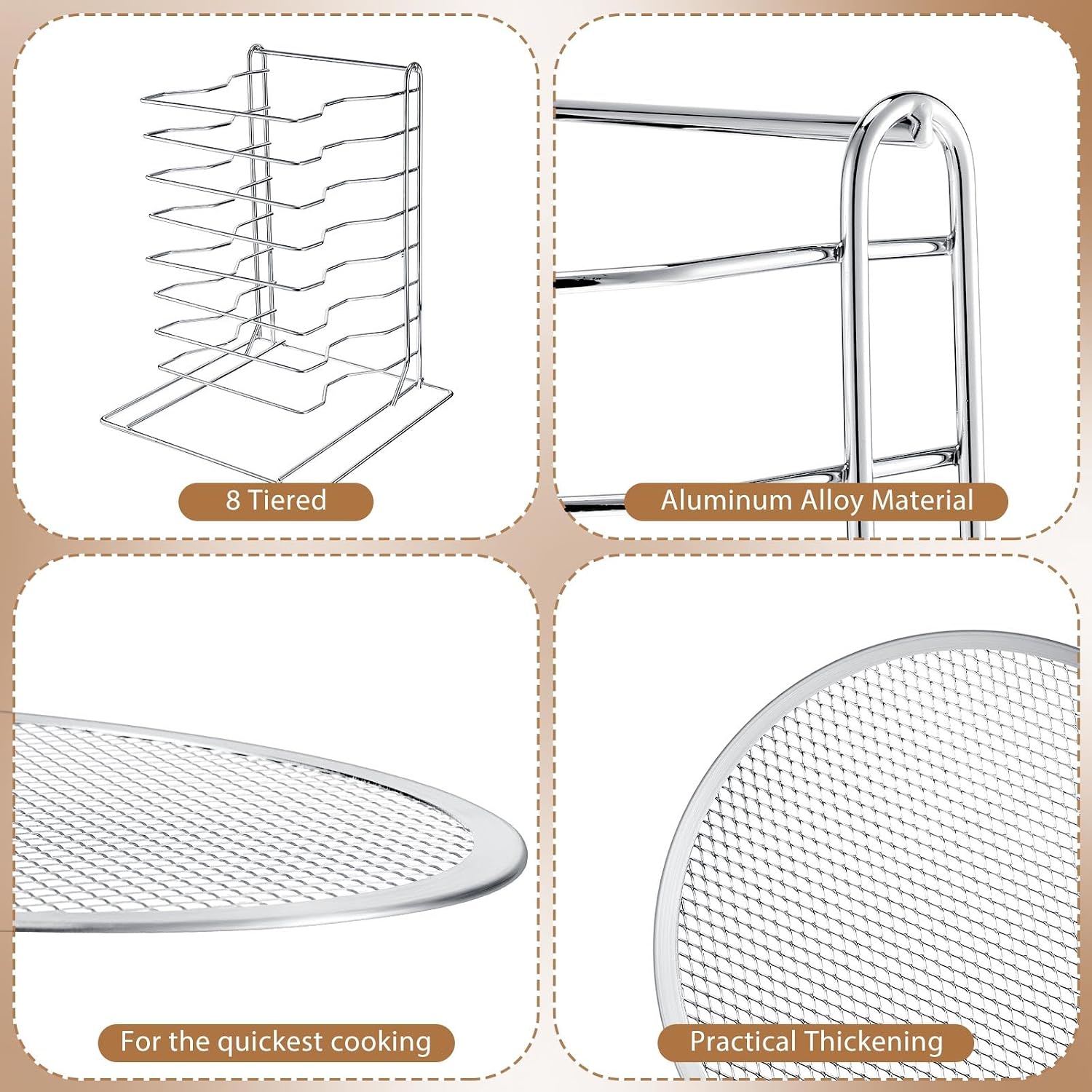 Supporto per pizza a 8 livelli - Kitchen Baking Set recensione e prezzo