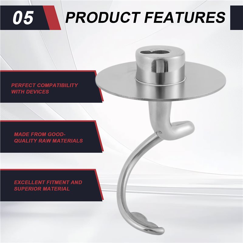 Gancio a spirale in acciaio in - Stand Mixer Bowl recensione e prezzo