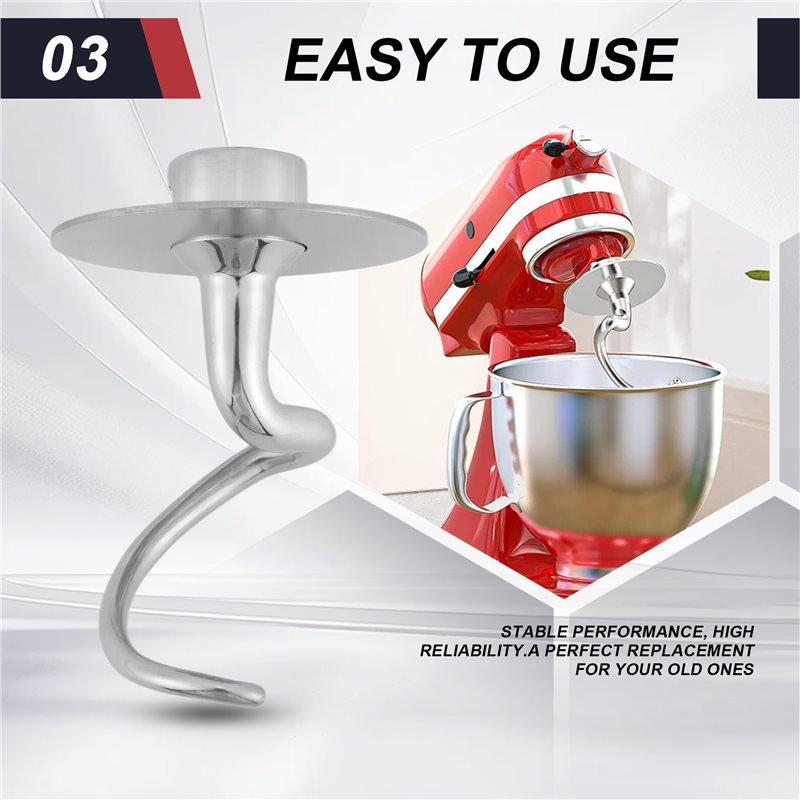 Gancio a spirale in acciaio in - Stand Mixer Bowl recensione e prezzo