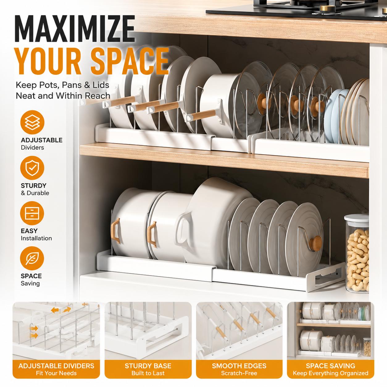 Organizzatore Espandibile per  - Kitchen Baking Drawer recensione e prezzo