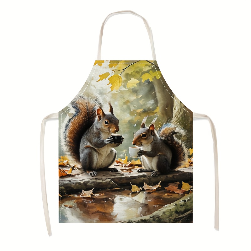 Grembiule in Lino con Stampa S - Kitchen Baking Area Ideas recensione e prezzo