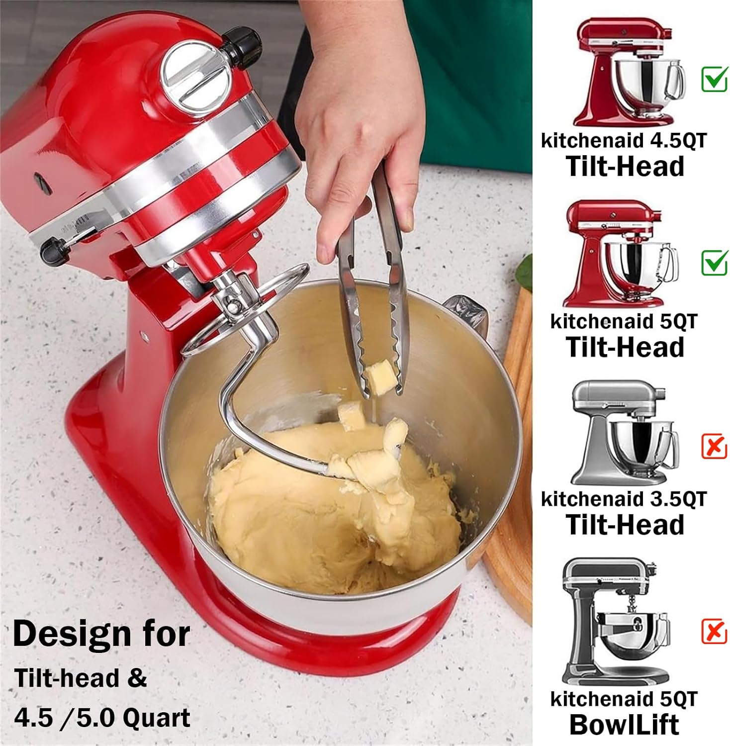 Gancio per Impastare in Acciai - Kitchenaid Baking Set recensione e prezzo