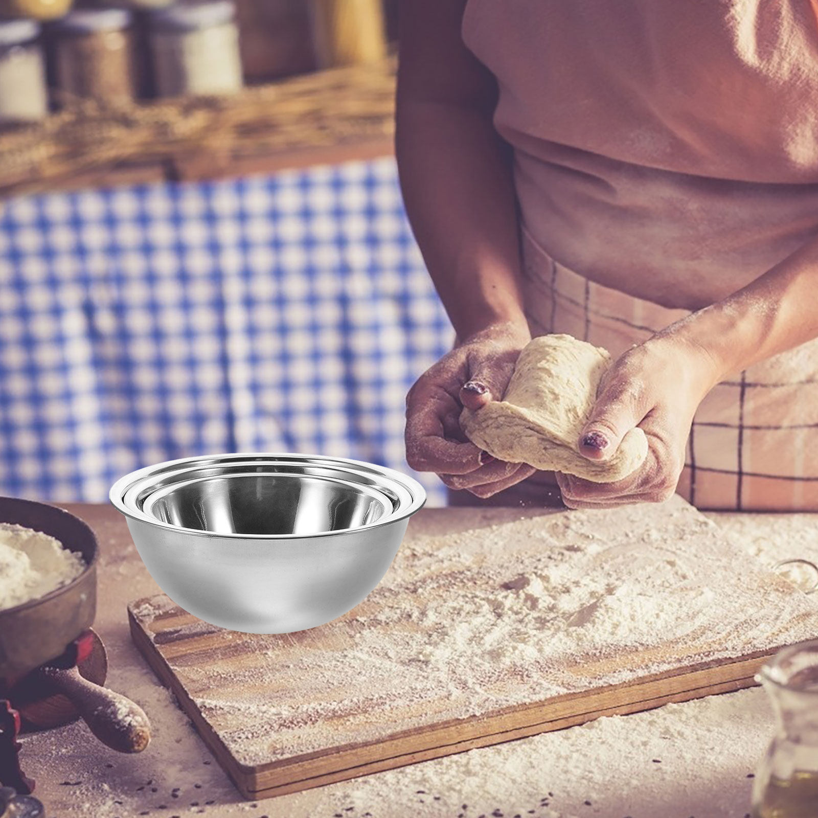 Set di 3 Ciotole in Acciaio In - Kitchen Baking Set recensione e prezzo