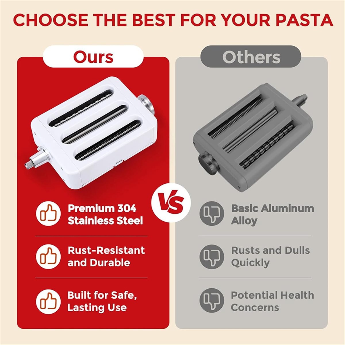Accessorio per pasta 3 in 1 AB - Kitchenaid Mixer Hand Mixer recensione e prezzo