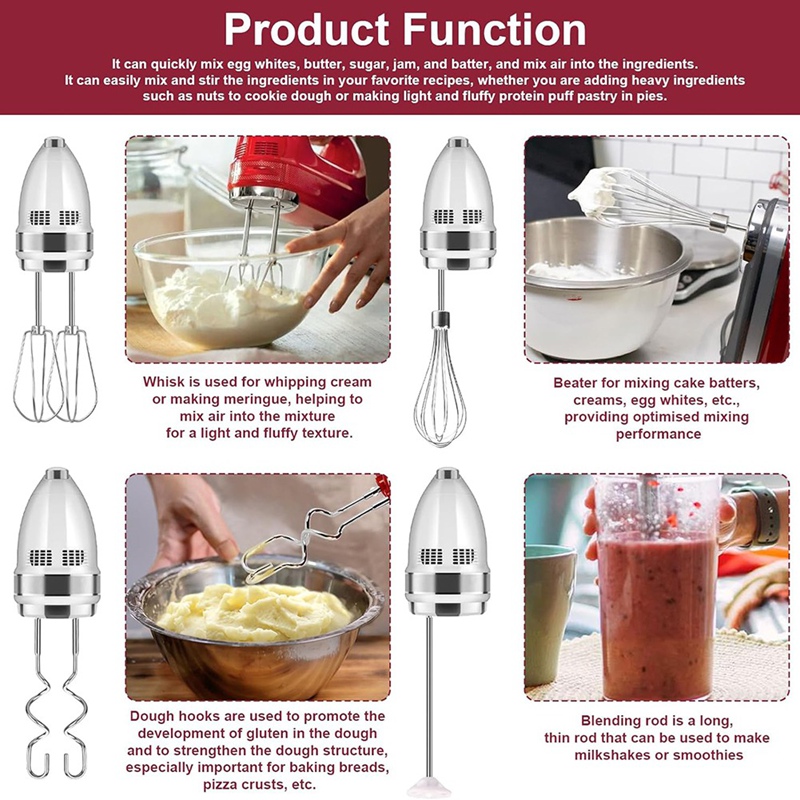 ABKO-Accessori per robot da cu - Kitchenaid Mixer Hand Mixer recensione e prezzo